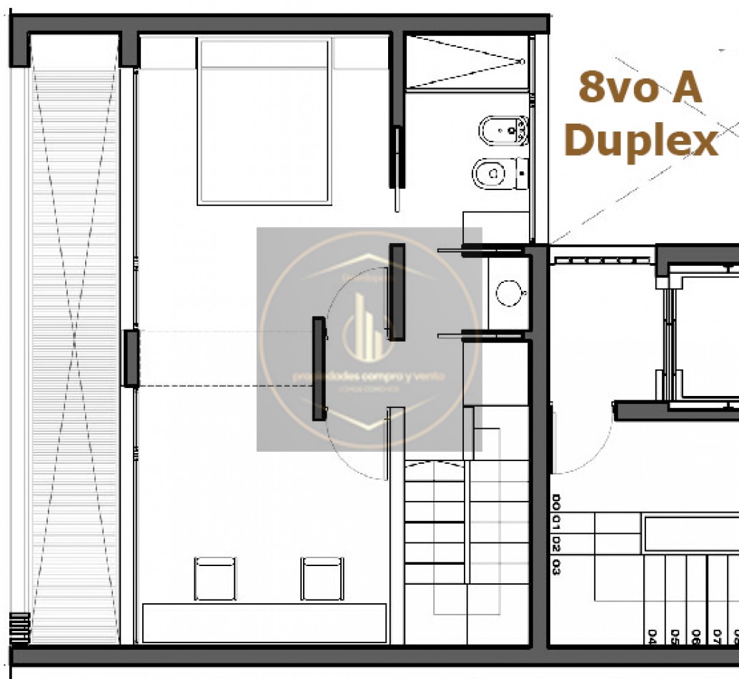 Venta. Departamento Tipo Duplex de 2 Dormitorios, cochera y terraza privada, Zona Parque Saavedra.
