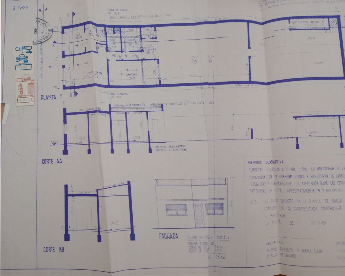 Venta, Casa e 2 dormitorios, Calle 7 e 64 y 65, Zonificacion U/C2b